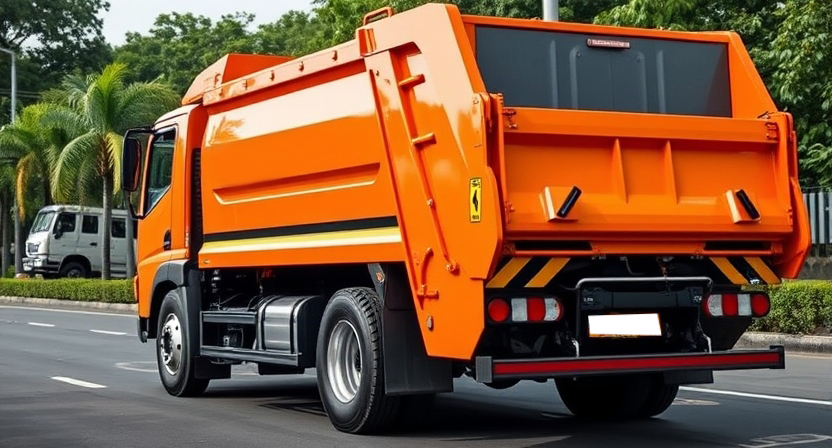 Garbage truck in Malaysia