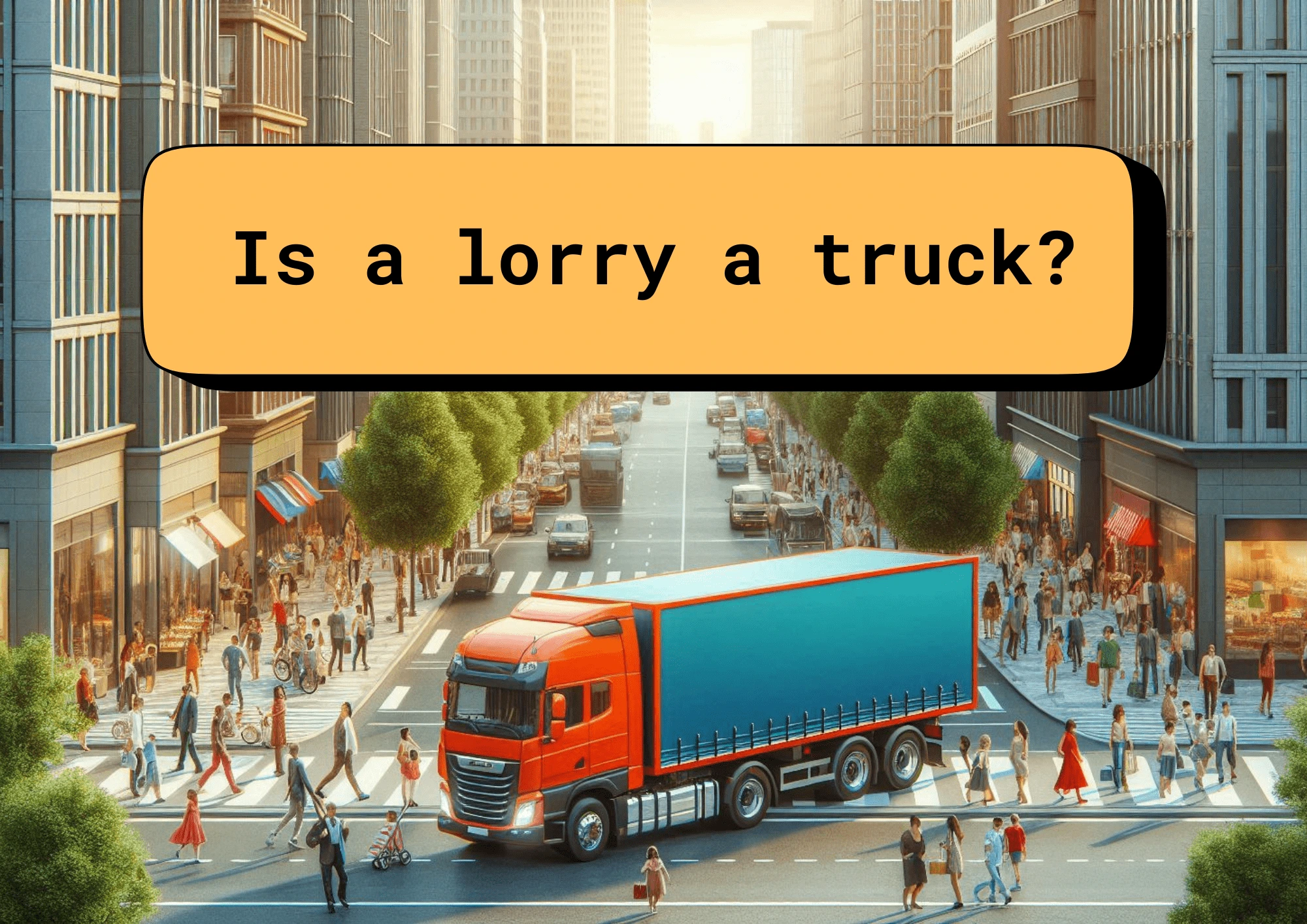 Is a lorry a truck?