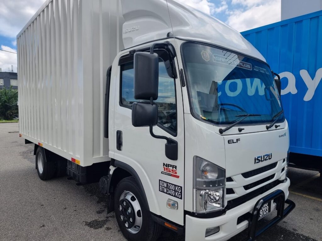 Isuzu NPR75UHL Corrugated Box with Tail Lift – Yr.24/2025
